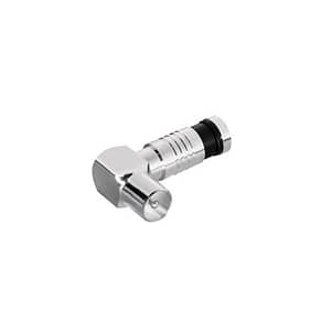 Mufa COAXIAL tata tip compresie cotit 90 grade max 7mm