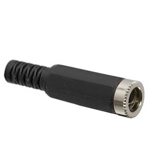 Mufa DC cu protector 5.5x2.5 mm mama pe fir