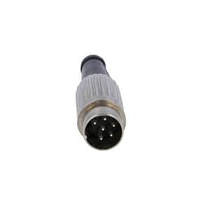 Mufa DIN tata 6 pini 240 drept pe cablu lipire 34V DELTRON 610-0600