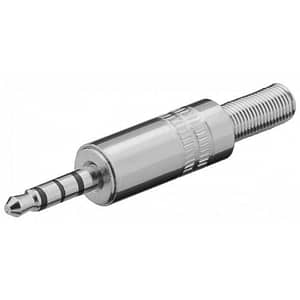 Mufa Jack 3.5 mm 4 pini 4 contacte tata din metal Goobay