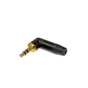 Mufa Jack 3.5 mm tata 90 grade stereo cu manson protectie NEUTRIK NTP3RC-B