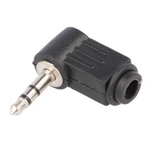 Mufa Jack 3.5 mm tata stereo la 90 grade pe cablu JC-023