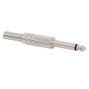 Mufa JACK 6.3 mm mono tata cu protectie cablu