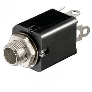 Mufa Jack 6.35 mm mono mama din plastic panou Goobay