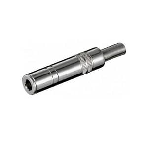 Mufa Jack 6.35 mm stereo mama metal Goobay