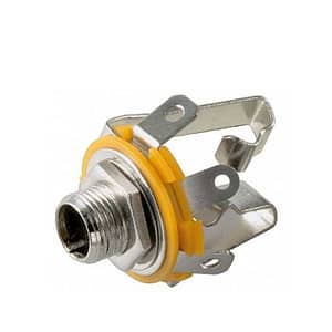 Mufa Jack 6.35 mm stereo mama metal panou Goobay