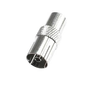 Mufa mama coaxiala metal se poate infileta direct pe cablu RG6 HOME