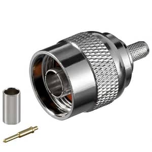 Mufa N tata sertizare cablu 5.2 mm pentru RG58 Goobay 11361
