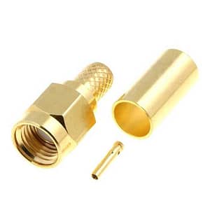 Mufa SMA reverse mama drept RG58 crimpat pe cablu SMA-011RP