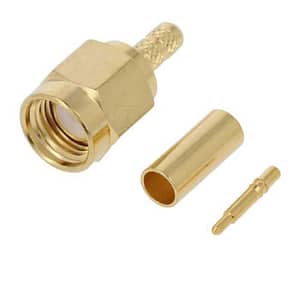 Mufa SMA tata drept LMR100 RG174 RG316 crimpat pe cablu PTFE RF2-02B-T-02-50-G ADAM TECH