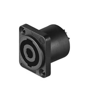 Mufa Speakon mama patrat 4 pini pe panou 26.2 mm Goobay