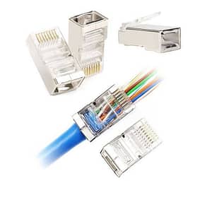 Mufa tata RJ45 8P8C Cat6e FTP ecranata PASS THROUGH EUROKOMP E5944 TEL0074