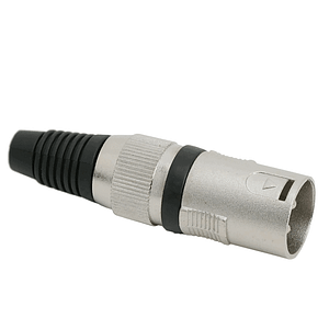 Mufa tata XLR 3 poli cu lipire protectie pentru cablu