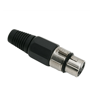 Mufa XLR 3 poli mama cu fleaca de prindere protectie cablu