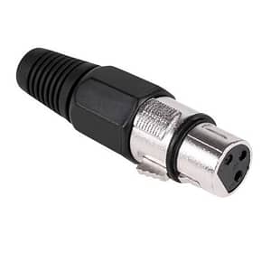Mufa XLR mama negru cu lipire