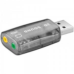 Placa de sunet Usb la 2x 3.5 mm stereo Goobay