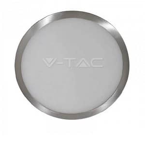 Plafoniera aplicata argintie LED 6W 420lm 3000K lumina calda V-TAC