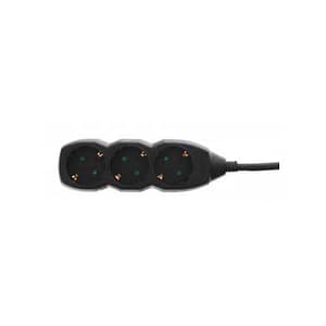 Prelungitor 3 prize 3m 3xG1.5mmp 3500W 16A negru Well
