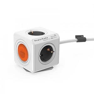 Prelungitor 4 prize cu intrerupator cub 1.5m PowerCube Remote Allocacoc