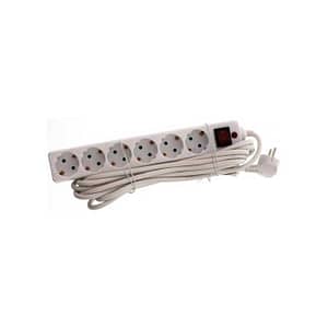 Prelungitor cu protectie la supratensiune 6 prize Schuko 3m 16A 3500W Well