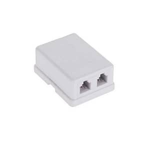 Priza 2x RJ11 telefon 6P4C dubla Cabletech