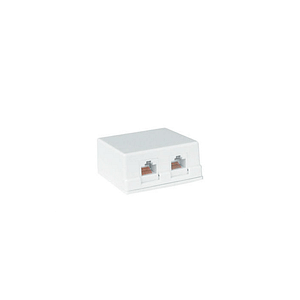 Priza dubla UTP CAT5 RJ45 8p8c alba