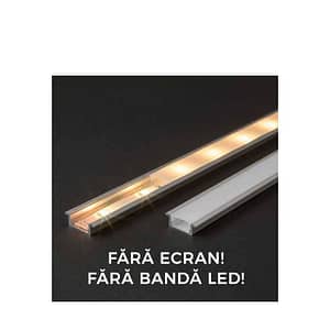 Profil din aluminiu pentru benzi LED 2000x23x8mm Phenom
