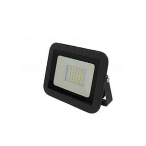 Proiector LED 20W 1600lm IP65 6500K alb rece carcasa aluminiu negru Well