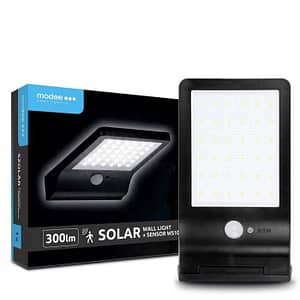 Proiector solar de perete cu senzor de miscare 300lm lumina rece Modee ML-WS107
