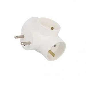 R-31/S Conector AC supply splitter Layout 2P+PE white TIMEX-ELEKTRO