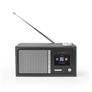 Radio cu internet FM Bluetooth telecomanda 18W negru Nedis