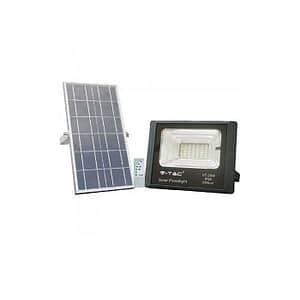 Reflector LED 12W 6000K 550lm cu incarcare solara V-TAC