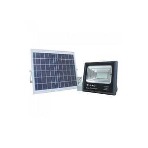 Reflector LED 16W 6000K 1050lm cu incarcare solara V-TAC