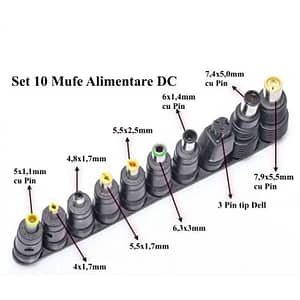 Set 10 mufe adaptoare alimentare DC