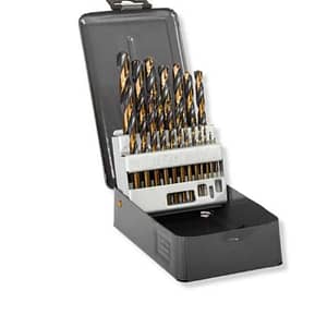 Set 19 burghie metal HSS 135 in cutie 1-10 mm otel rapid de inalta calitate Proline 79219