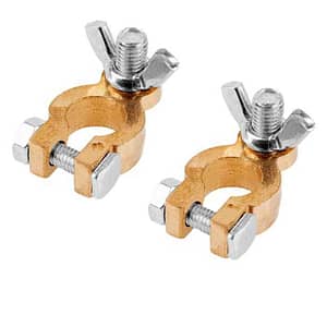 Set 2 borne baterie auto + / - strangere cu piulita fluture ZLA0102