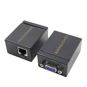 Set adaptor prelungire VGA prin RJ45 CAT5/6/7 maxim 60m 1080P 2buc/set