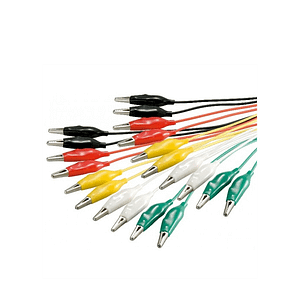 Set crocodili cu cablu 480mm 10buc Goobay