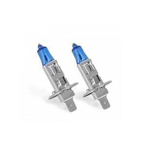 Set de 2 becuri Halogen H1 100W +130% intensitate Alb Xenon 12V Carguard