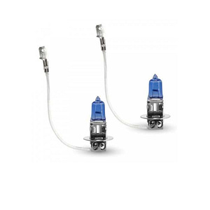 Set de 2 becuri Halogen H3 100W +110% intensitate Alb Xenon 12V Carguard