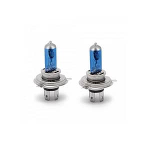 Set de 2 becuri Halogen H4 90W +110% intensitate Alb Xenon 12V Carguard