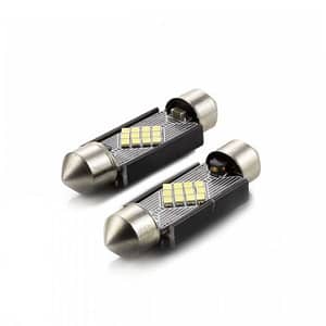 Set LED auto SMD SOFIT 39mm C5W Can-bus 3W 12V 240lm alb pentru interior / portbagaj CarGuard