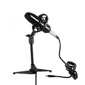 Set microfon profesional de studio tripod cablu XLR-3.5 mm SAL M 12