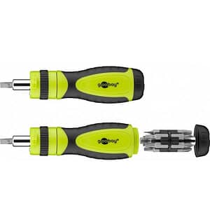 Set surubelnita cu clichet 12biti CrV 3x capete plane 4mm 5mm 6mm 4x Phillips PH0 PH1 PH2 PH3 3x Torx T15 T20 T25 2x hexagonale