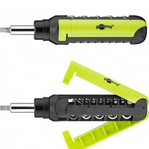 Set surubelnita cu clichet 8biti CrV si 5 tubulare 3x Phillips PH0 PH1 PH2 3x Capete plane 3mm 5mm 6mm 2x Torx T15 T20 1x adapto
