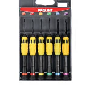 Set surubelnite precizie plate 1.4 2.0 2.4 mm Phillips PH00 PH0 PH1 din otel special calit aliaj nichel-crom-molibden cu maner P