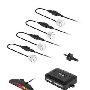 Sistem parcare display LED 4 senzori albi PEIYING