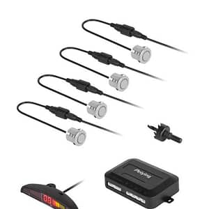 Sistem parcare display LED 4 senzori argintii Peiying