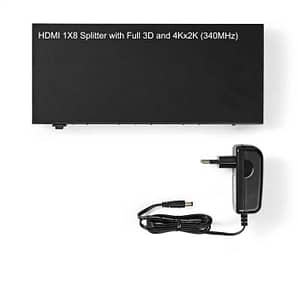 Splitter HDMI 4K 30Hz 8-porturi 1x intrare HDMI - 8x iesiri HDMI Nedis