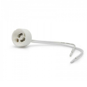 Suport Soclu bec GU10 ceramic cu fir 15cm